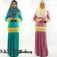 ZAAIFAH BAJU KURUNG LACE PRADA FASHION LYCRA MUSLIMAH WANITA DEWASA PEREMPUAN