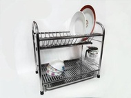 小款不鏽鋼碗盤架 不銹鋼瀝水架 整面板料打造附水盤可自然蔭乾