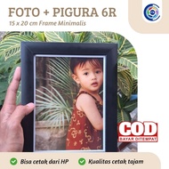 6R Photo Frame (15x20cm) Glass Frame/ Premium Photo Print/ Minimalist Photo Frame/
