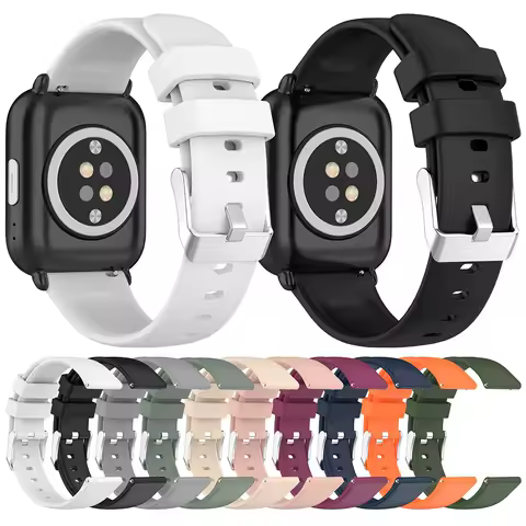 20mm Silicone Strap Quick Release Smart Watch Band Soft for Amazfit Bip 3 Pro/Bip 3/ Bip U/Bip/Bip L