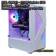 คอมประกอบมือ1 คอมพิวเตอร์GAN13 SPEC I3-13100F + RTX 3050 8GB จอ24-27นิ้ว เล่นเกมส์ ทำงาน ตัดต่อ ทำคล