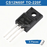 5pcs CS12N60F TO-200F CS12N60FA9R 12A/600V N-Channel MOSFET Transistor New Original
