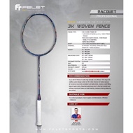 (MAX 40LBS) FELET 3K WOVEN Fence Racket BADMINTON PRO WOVEN 4U NG KA LONG Racquet Badminton FELET Ra