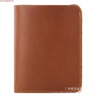 Dompet Kulit Lelaki 100% Handmade Men Wallet Original Small Bifold Real Cow Leather Purse for Men
