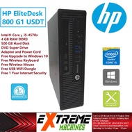 HP EliteDesk 800 G1 Ultra Slim i5/4 GB RAM 500 HDD Win 8 1YW Business PC