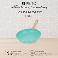 Pero Frypan 24cm Nonstick Granite Wooden Handle/ Wajan Tanpa Minyak