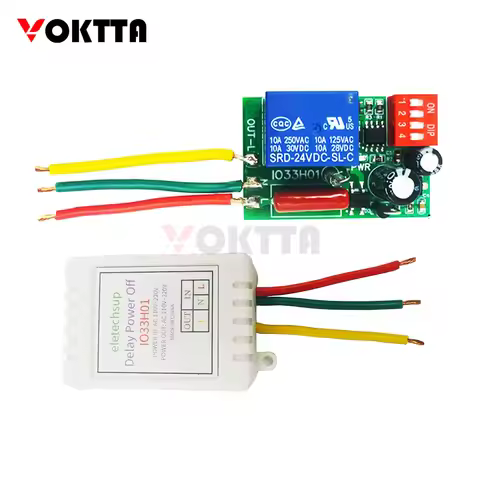 AC110-220V Delay Relay 7A Adjustable Break Delay Controller Relay Timer Control Switching Power Supp