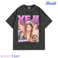 Bandit Area "Yeji Hwang Itzy" Oversized T-shirt washing washed