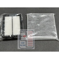Engine Air Filter + Aircon Charcoal Filter for Honda Vezel Freed Shuttle Fit City (Petrol &amp;Hybrid)