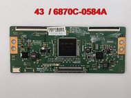 ทีคอน T-Con Toshiba 43 นิ้ว รุ่น 43U7750VT  43U7650VT พาร์ท   6870C-0584A แท้ถอดเทส แล้วใช้งาน 100 %