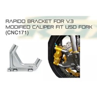 RAPIDO USD FORK BRACKET 100MM/108MM Y15/NVX155/RS150 Good Quality👍👍👍
