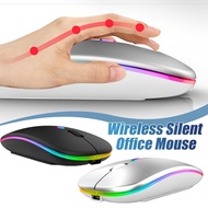 Wireless Mouse Gaming Mouse Backlight Usb Compatible Rgb Rechargeable Mice Silent Backlit R7l9