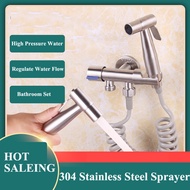 304 Stainless Steel Toilet Bidet Sprayer Bathroom Handheld Shower Set High Pressure Water Spray Bidet Set