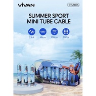 Vivan Data Cable Charger Cas Casan hp tablet Mini Tube CTM100 CTM 100 S For Type C Typec Type C 2.4a
