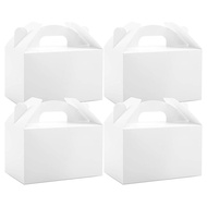 48 Pack White Treat Gable Party Favor Boxes Paper Gift Boxes for Birthday Party Shower 6x3.5x3.5 Inc