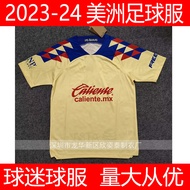 Americas Jersey 2023-24 Mexican American Yellow Soccer Uniform yellow football jersey
