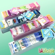 IsALifestyle 7 pairs Infant Baby Sock Gift Set Newborn Baby Girl Boy Socks NB-6m