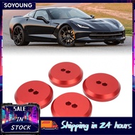 soyoung Leave in Lifting Pads  4pcs Jack Pad Adapter Aluminum Floor Replacement for C5 C6 C7 C8 Red