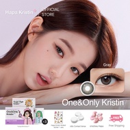 Hapa Kristin คอนแทคเลนส์ รายเดือน รุ่น One&Only Kristin สี Gray (2pcs/box) มีค่าสายตา Contact Lens