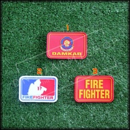 Atribur firefighter's rubber Patch, fire fighter badge