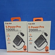 (CCC Certified) Faxite E.POWER PRO E10/E20 Pro 22.5W QC3.0 C -C PD Cable