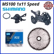 ❀✟Shimano Deore M5100 1x11 Speed derailleurs Groupset 11 speed right shift lever RD KMC CN Chain CS