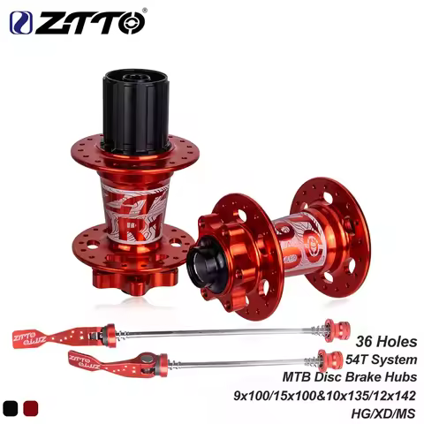 ZTTO MTB DH 36 Holes Hub 36H Disc Brake 4 Sealed Bearings 54T Ratchet System XD HG MS 9x100 10x135 Q