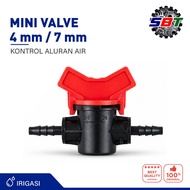 Mini Valve for 4/ Hose 7mm Stop Water Tap PE Hose 4/ 7 mm (1/ 4")