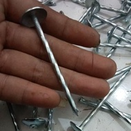 SJ 3" INCH ZINC NAILS ASBES NAILS 3" INCH THREADED UMBRELLA NAILS PER 10PCS