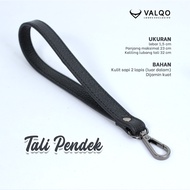 [VALQO] Tali Pendek kulit Sapi Tali Tas Clutch handbag Pouch Tas Wanita Pria