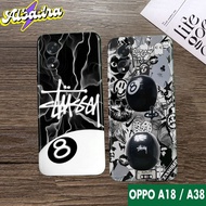 Softcase OPPO A18 - A38 BRAND 4 - Softcase Pro Camera - Casing Hp - Case BRAND STUSSY - Condom Hp - 