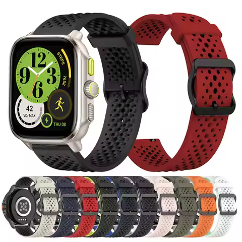 22mm 20mm Silicone Strap For Amazfit Cheetah Square Band Bracelet For Amazfit Balance/Cheetah Round/