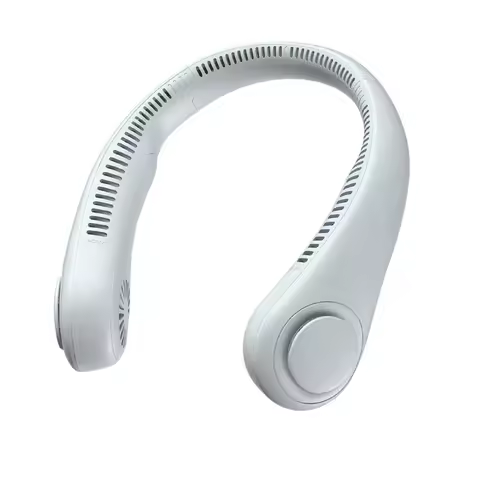 USB Rechargeable Portable Hanging Neck Small Fan Bladeless Foldable Neck Fan Air Cooler for Car for 