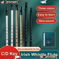 MAGICIAN Irish Whistle Flute, Rich Tone 6 Holes Aluminum Tin Whistle, Portable Easy-to-learn C/D Key
