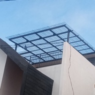 kanopi baja ringan atap spandek transparan
