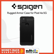 Rugged Armor Case for Google Pixel 4a 5G - Matte Black