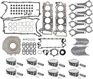 AJ133 Engine Cylinder Head Gasket w/Connecting Rod Pistons Fits for Land Rover Range Rover 10-20/ Ra