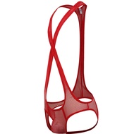 เซ็กซี่ผู้ชาย U นูนมวยปล้ำเสื้อกล้ามบอดี้สูท Jockstrap ชุดชั้นในตาข่ายระบายอากาศ J Umpsuit เปลือยชุด