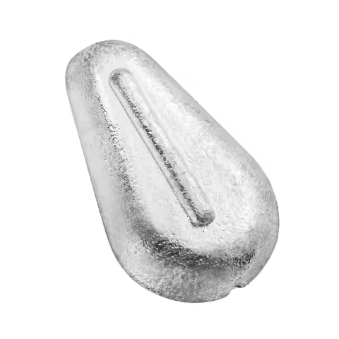 5pcs Fishing Weight Sinker Inline No-Roll Surf Fishing Weight Sinker for Pompano Croaker Halibut Cat