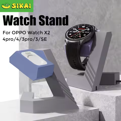 PC Geometric watch stand For OPPO Watch X3/X2 Watch4pro/4/3pro/3/SE Smart Watch Dock Charger Stand A