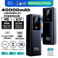 40000mah Laptop Powerbank 100W Fast Charging Power Bank Portable LED Display Powerbank for Laptop