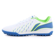 Li-Ning ผู้ชายรองเท้าฟุตบอลเบาะรองเท้ากีฬาที่มั่นคงสนับสนุนป้องกันการลื่นสวมใส่ LiNing รองเท้าผ้าใบฟ