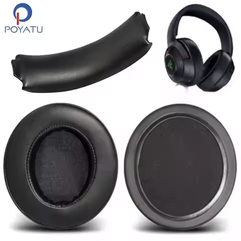 POYATU Ear Pad Headphone Earpads For Razer Kraken X Gaming Headphone Earpads Replacement Ear Pads Cu