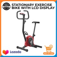 Indoor Stationary Exercise Bike With LCD Display Heavy Duty Slim Cycling Cardio Bike | Stationary Bi