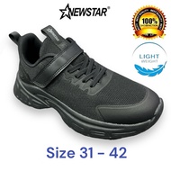 NewStar Black School Shoes Kasut Hitam Sekolah - 726