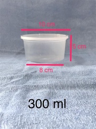 Mangkok Bowl 300 ml Plastik Thinwall Round Mika cup bulat tutup panas