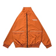3SONS Track Suit Jacket Hipster Black Men's and Women's Orange