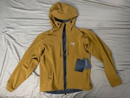 ARC‘TERYX GAMMA MX Hoody Yukon男軟殼連帽外套多個口袋,抗風抗水尺寸 L,品項如圖