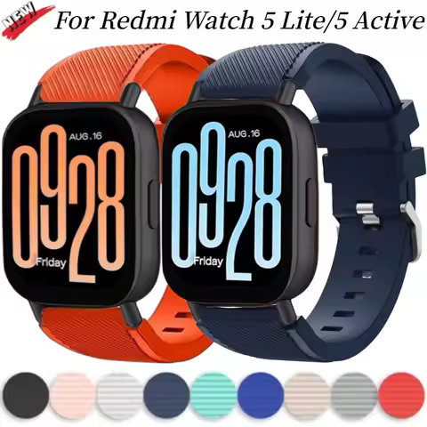 Soft Silicone Strap for Redmi Watch 5 Active Breathable Replacement Wristband For Redmi Watch 5 Lite