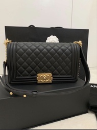 Chanel Boy Bag Black 25黑金